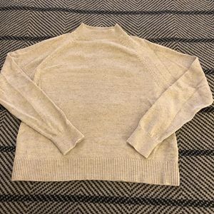 Everlane grey cotton mock pullover